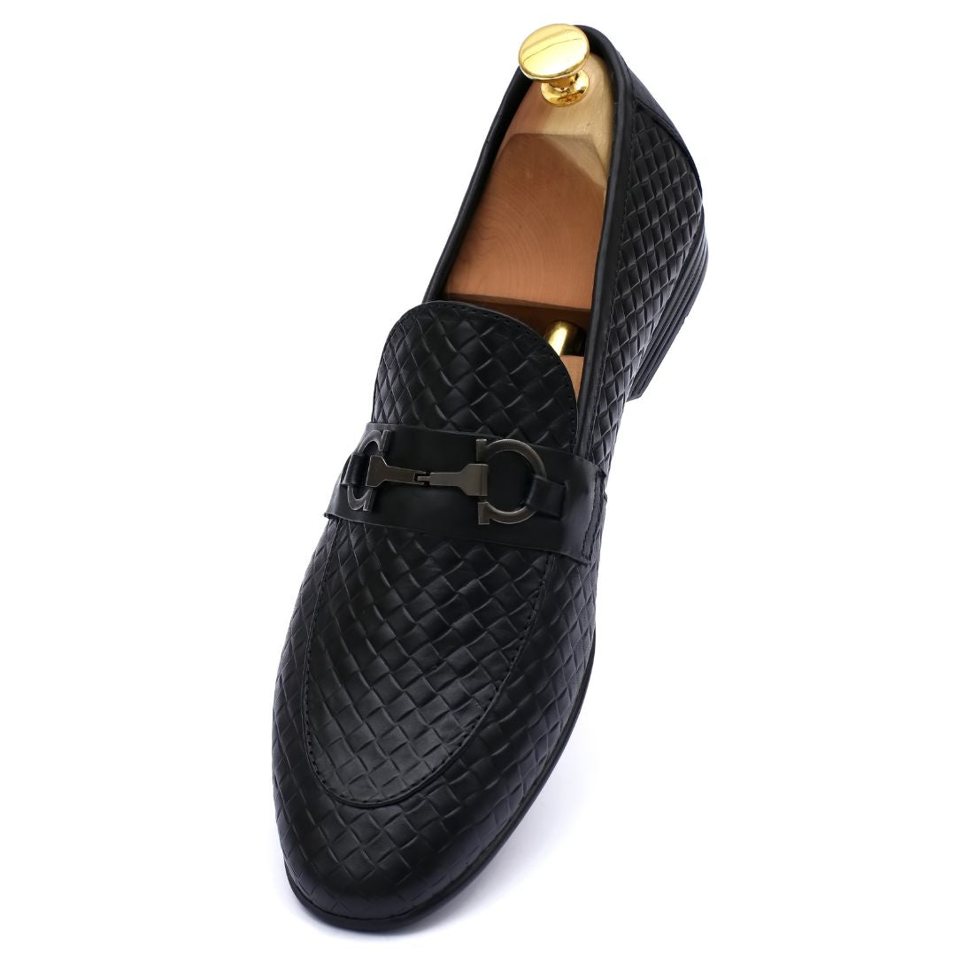 L3-Black Impose knitted Loafer