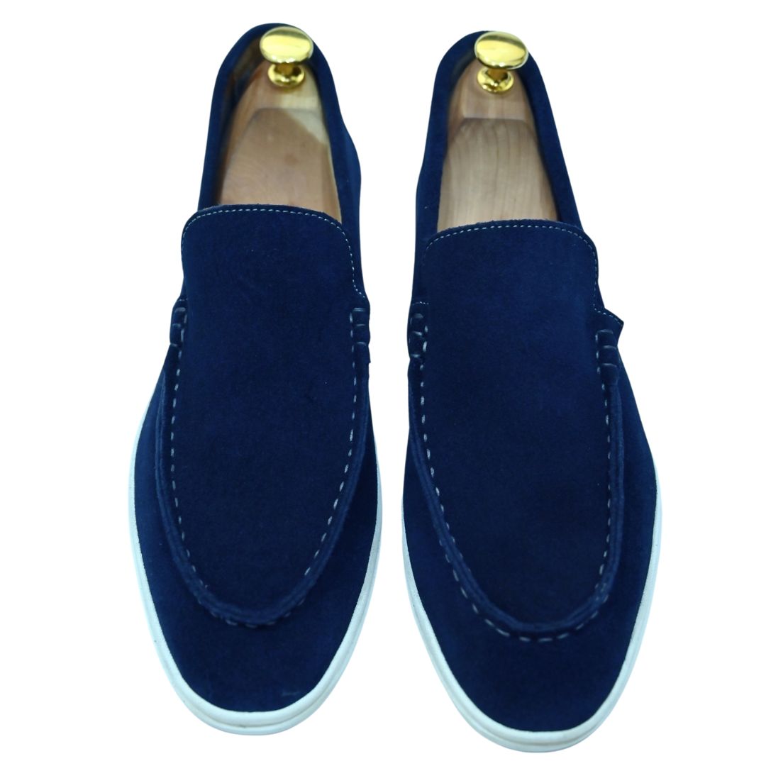 L5-Navy Blue Premium Suede Leather