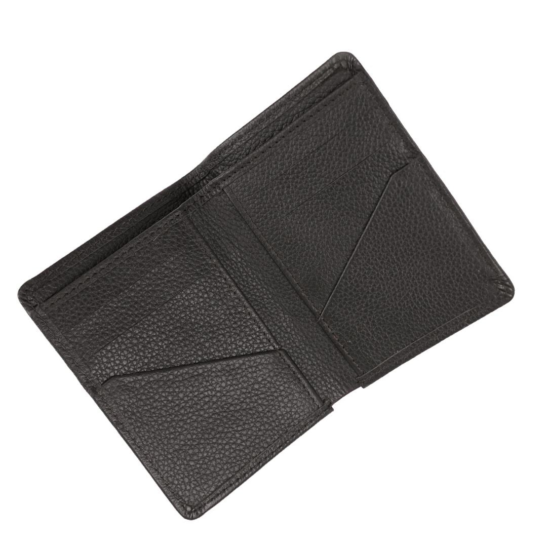 Double Fold Mild Leather Men Wallet