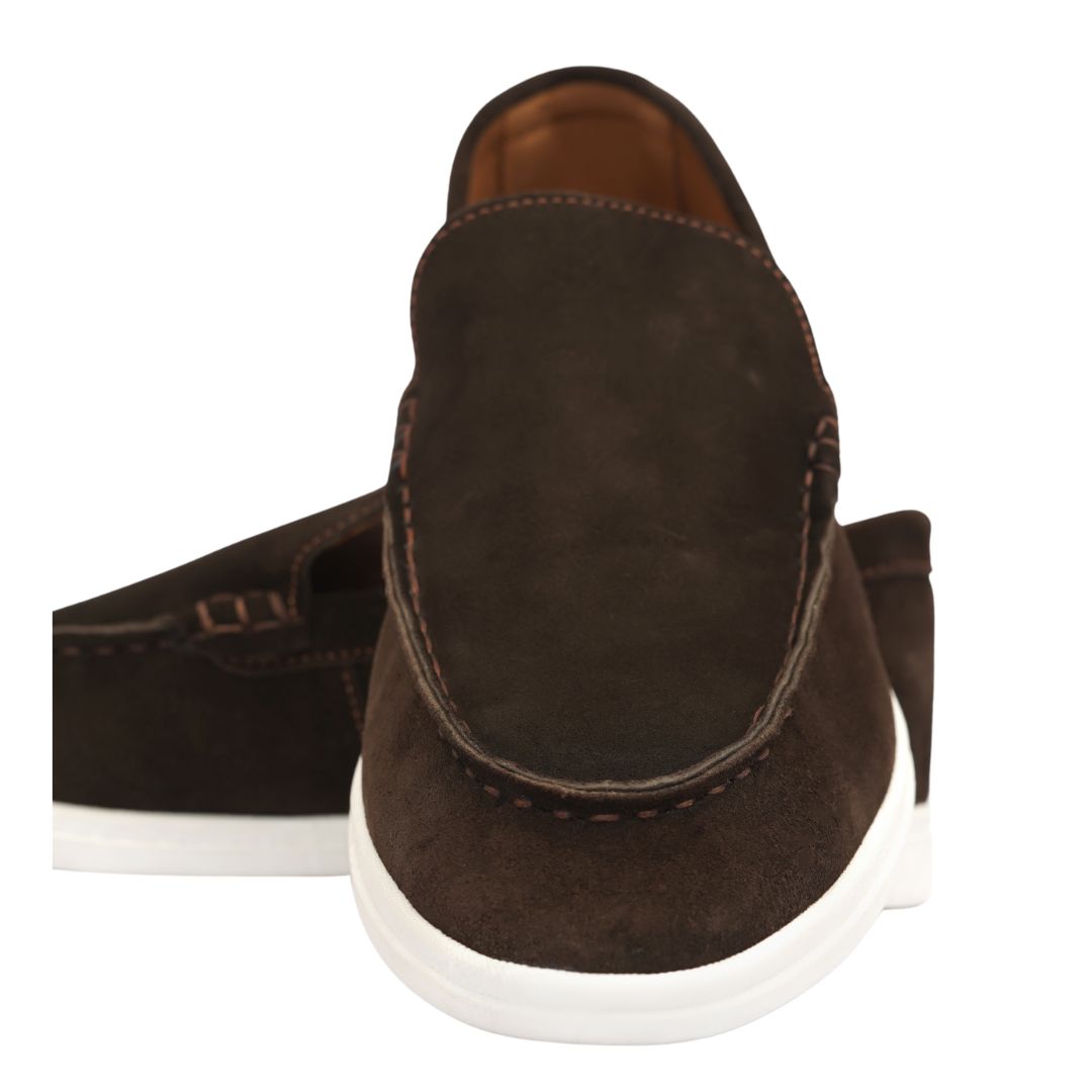 L5-Dark Brown Premium Suede Leather