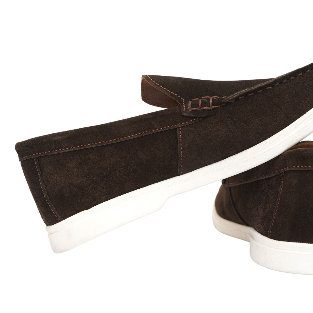 L5-Dark Brown Premium Suede Leather