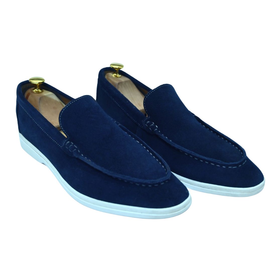 L5-Navy Blue Premium Suede Leather